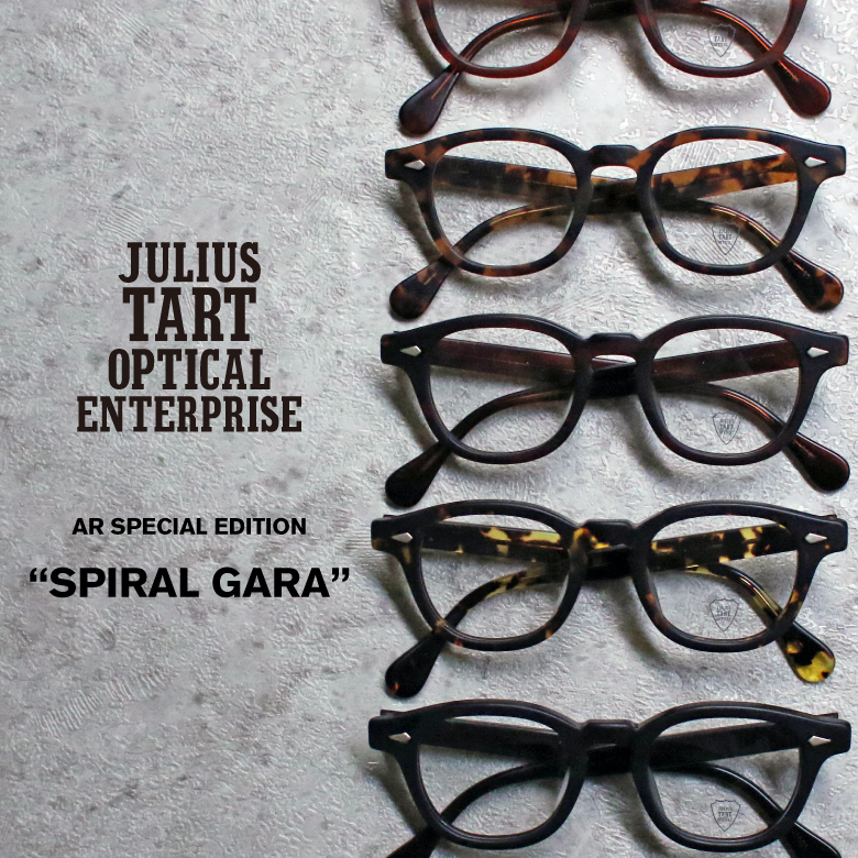 JULIUS TART OPTICAL 「AR」のスペシャルエディション《SPIRAL GARA》入荷しました！